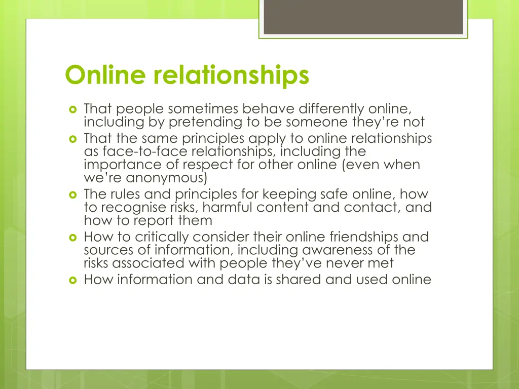 online relationships