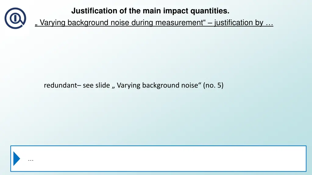 justification of the main impact quantities 10