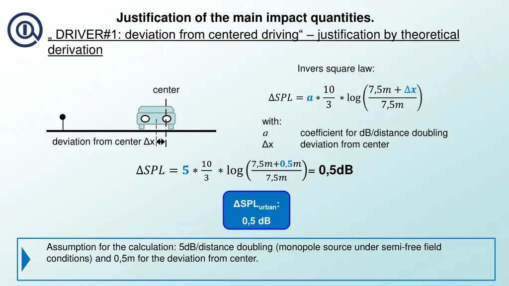 justification of the main impact quantities 2