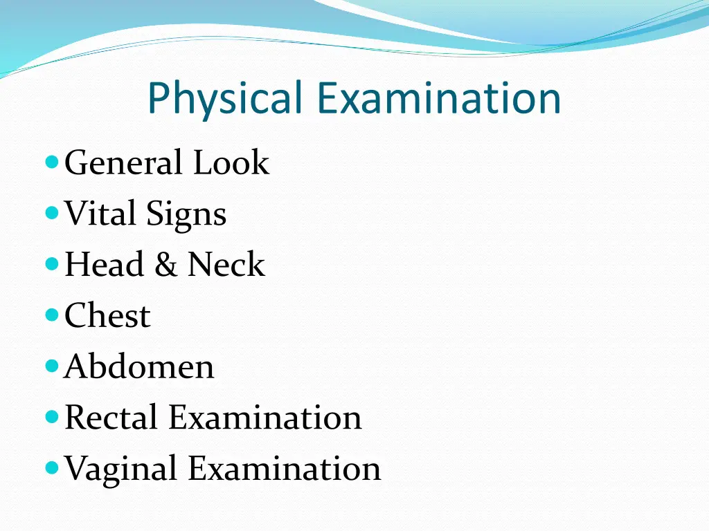 physical examination