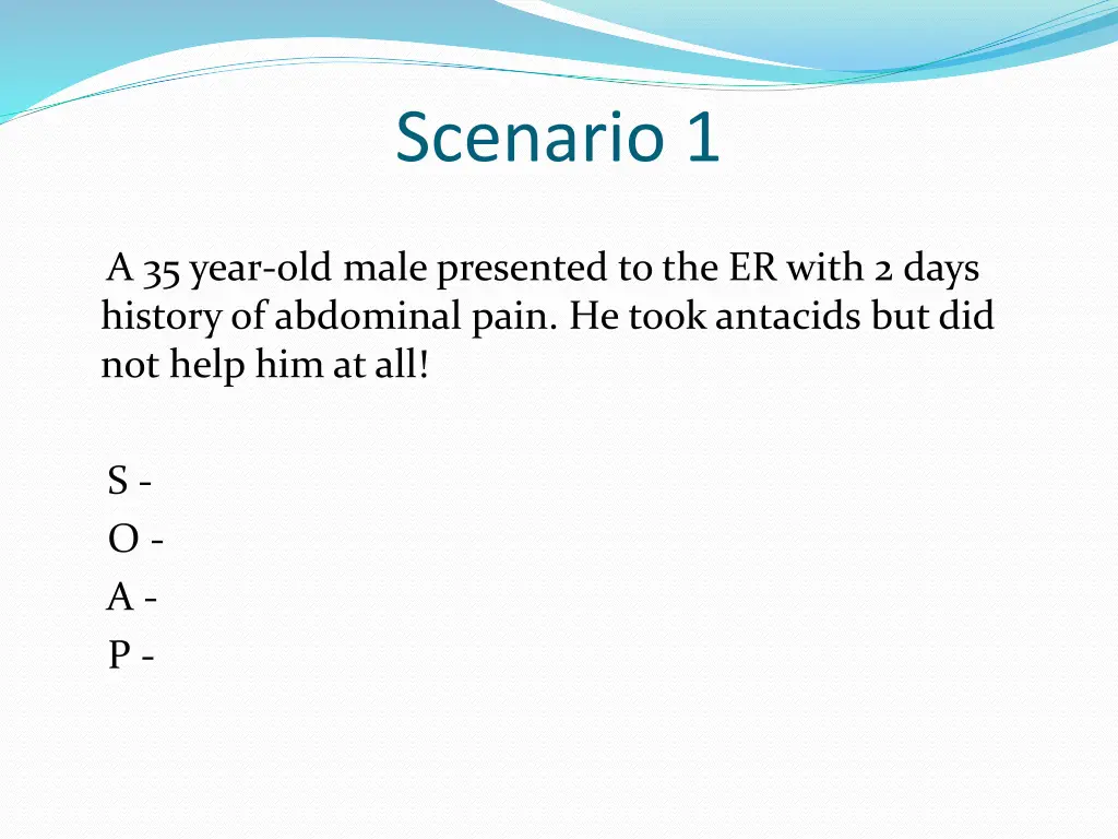 scenario 1