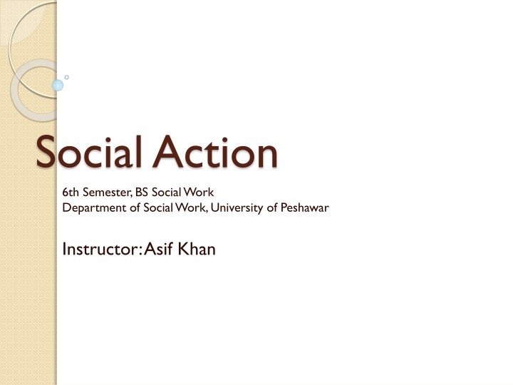 social action 6th semester bs social work