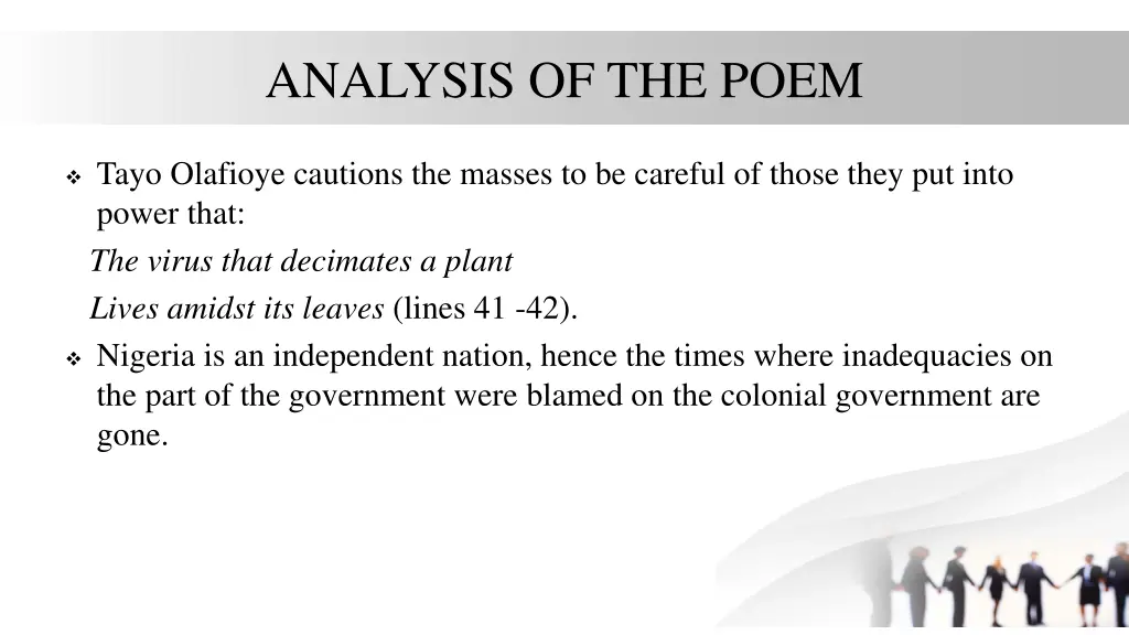 analysis of the poem 1