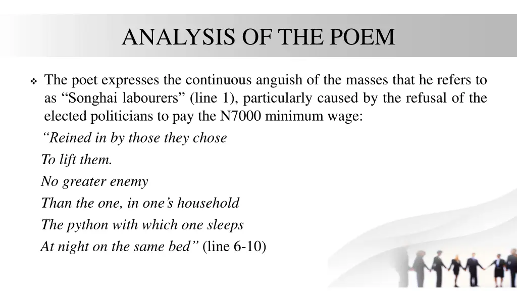 analysis of the poem