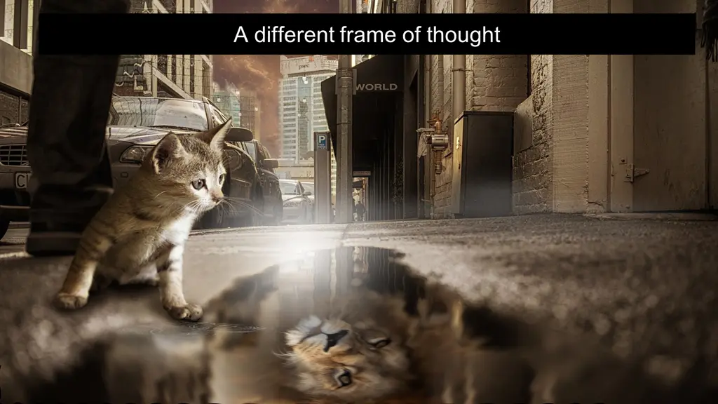 a different frame of thought
