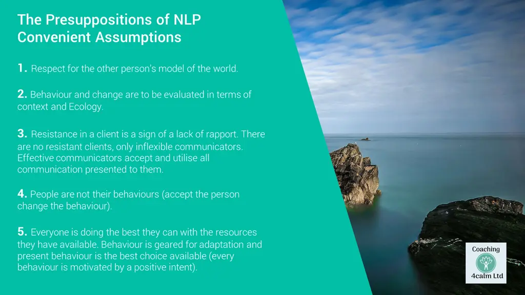the presuppositions of nlp convenient assumptions
