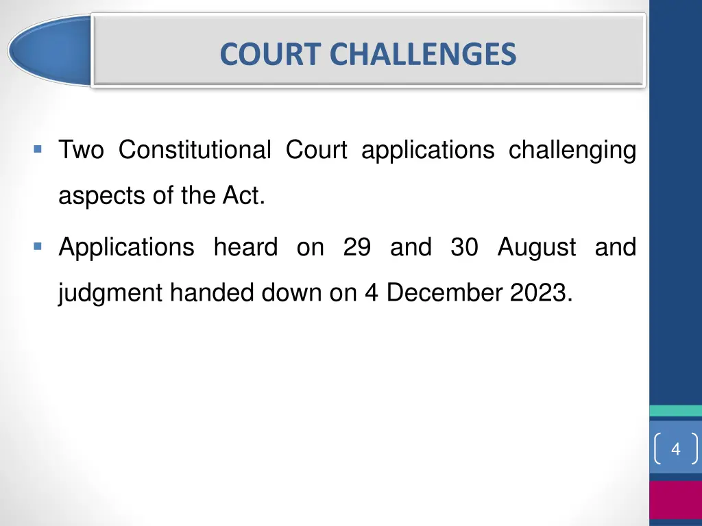 court challenges