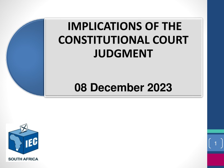 implications of the constitutional court judgment