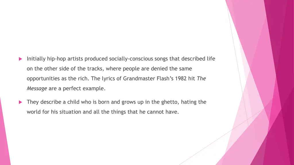 initially hip hop artists produced socially