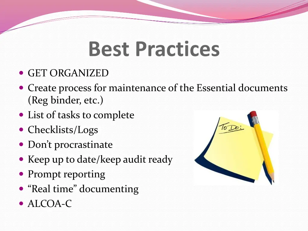 best practices