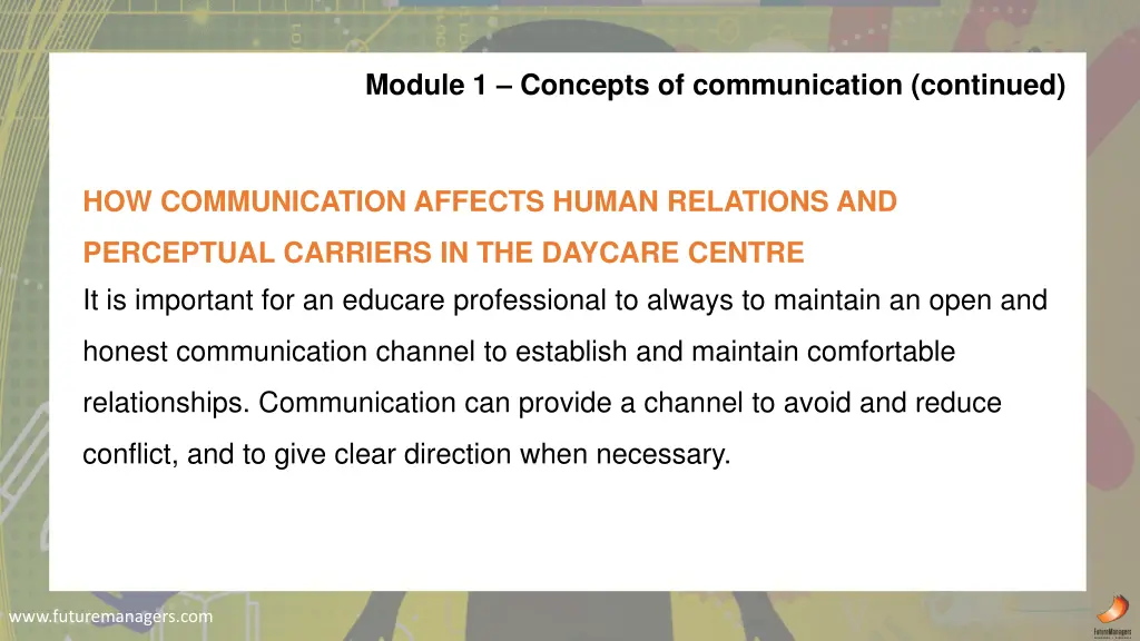 module 1 concepts of communication continued 3