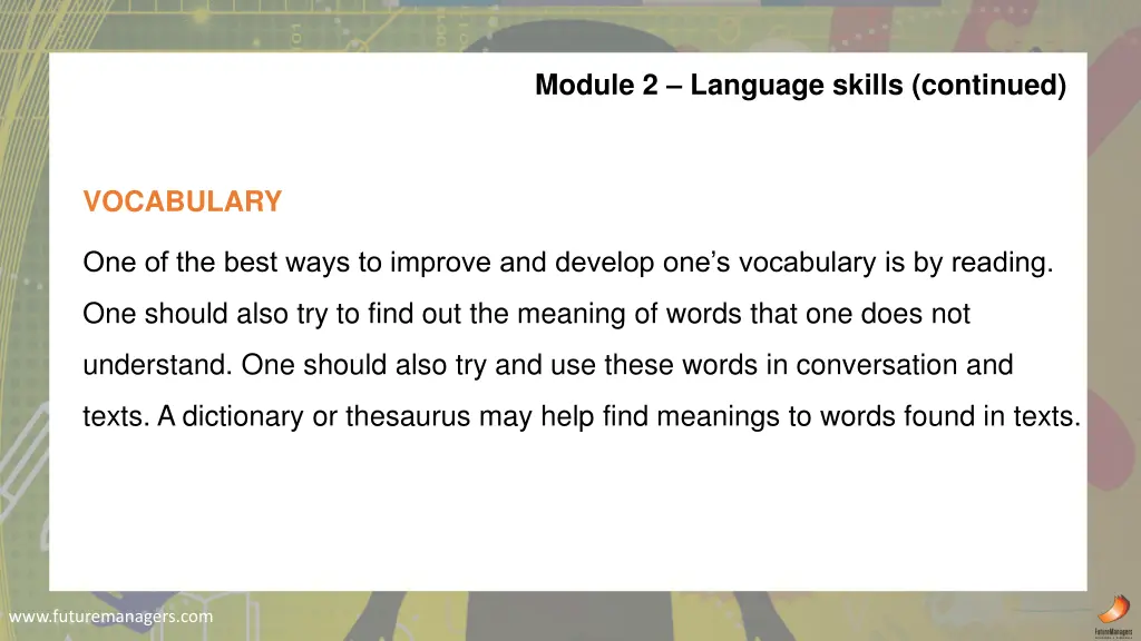 module 2 language skills continued 1