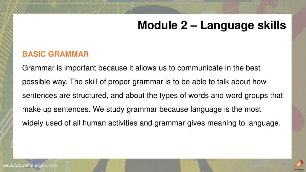 module 2 language skills