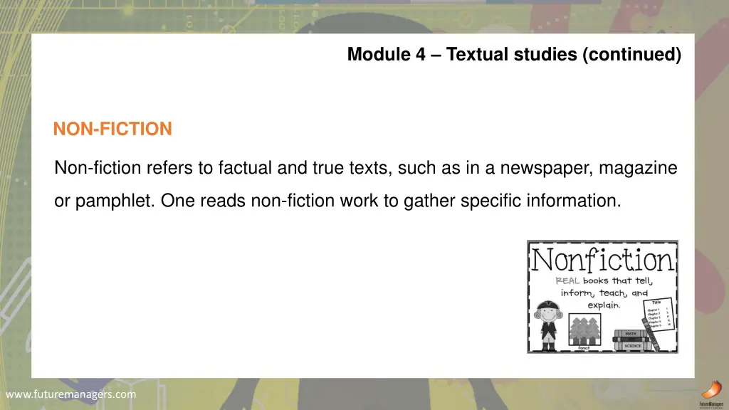 module 4 textual studies continued