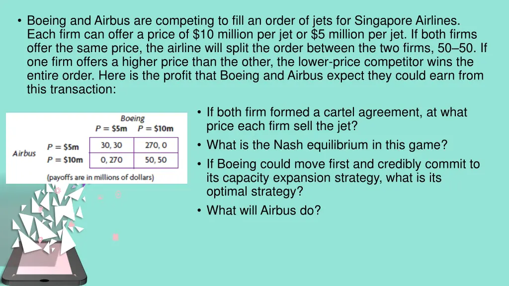 boeing and airbus are competing to fill an order