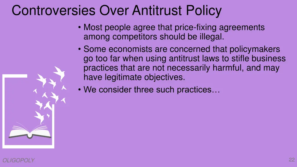 controversies over antitrust policy