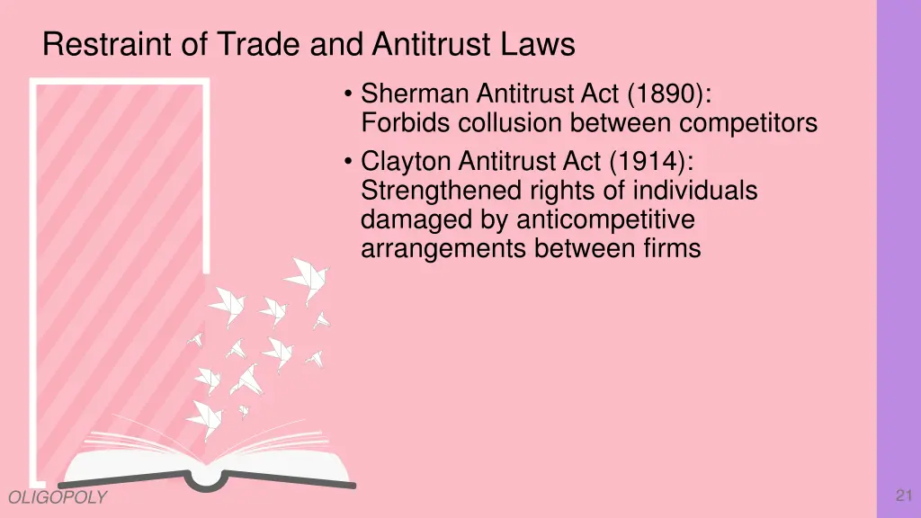 restraint of trade and antitrust laws