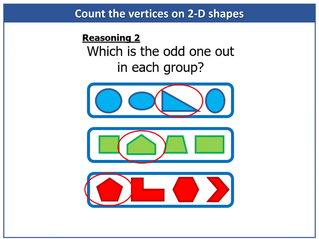 count the vertices on 2 d shapes 11