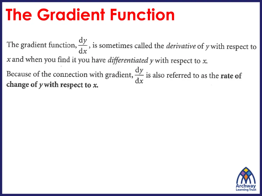 the gradient function