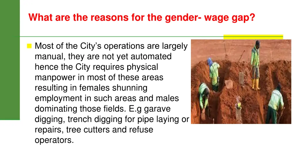 what are the reasons for the gender wage gap 1