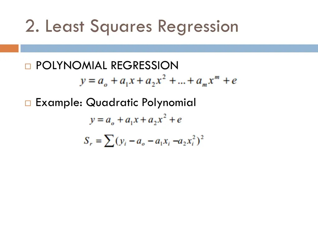 2 least squares regression 10