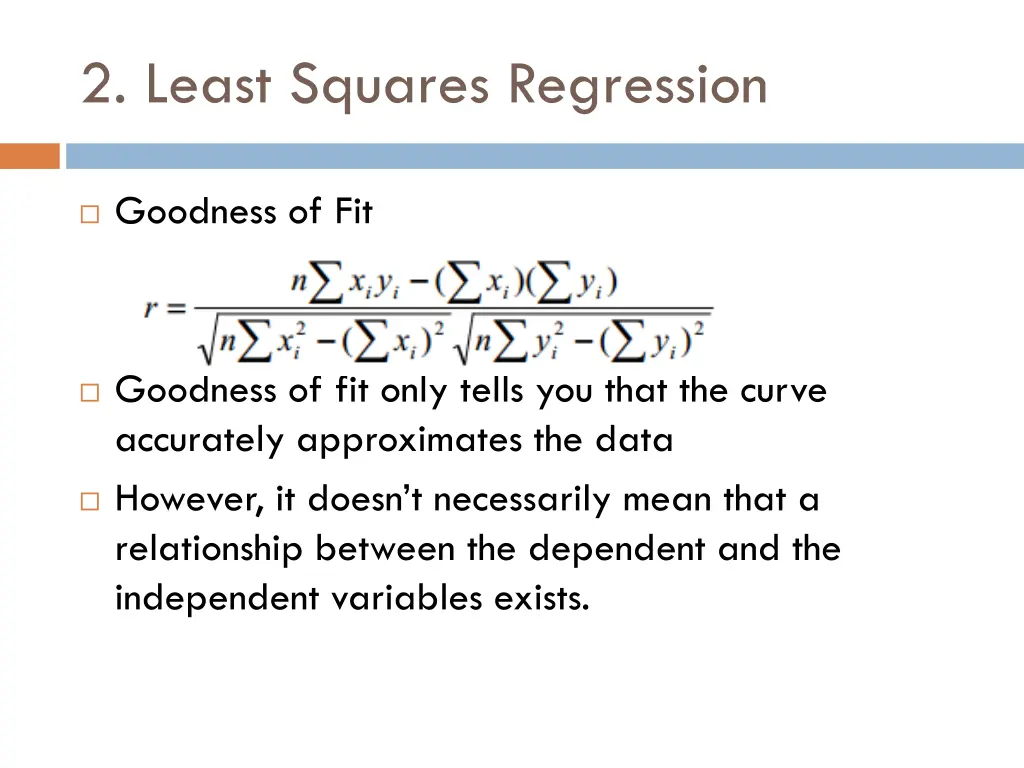 2 least squares regression 4