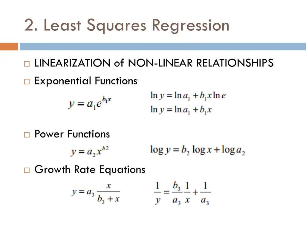 2 least squares regression 5