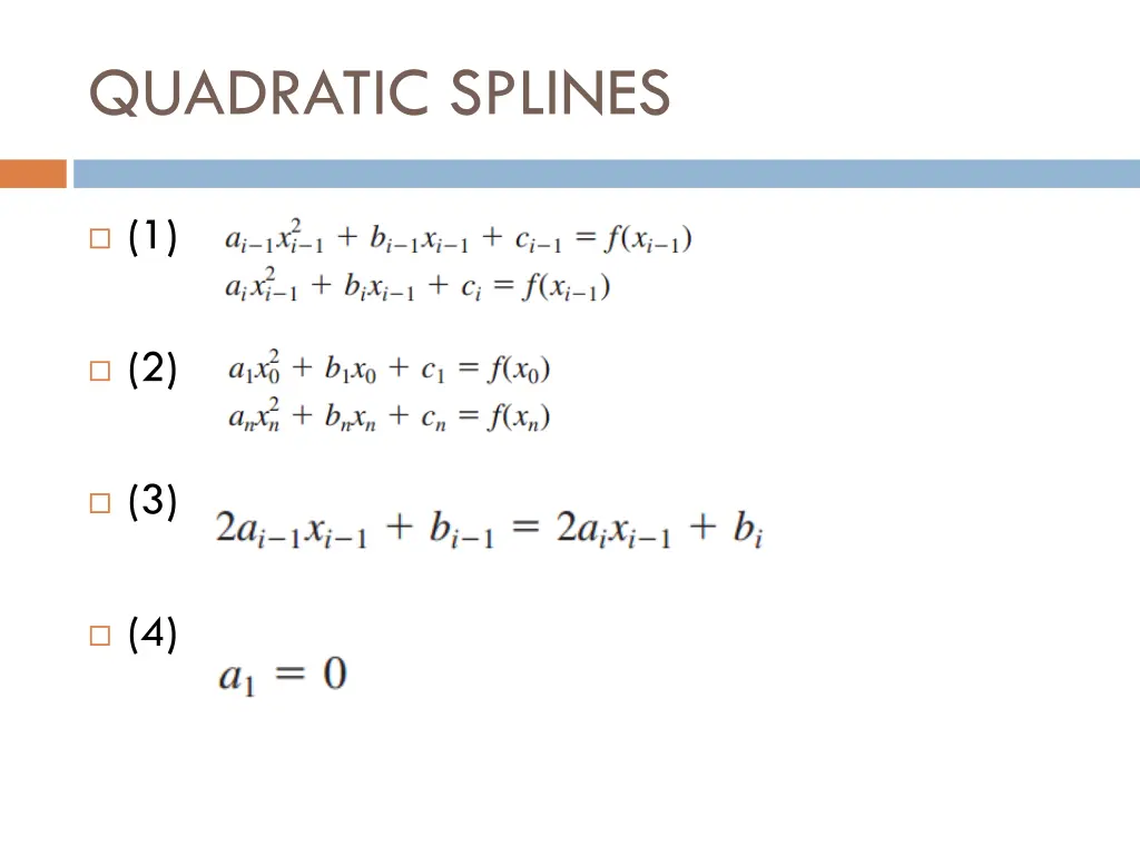 quadratic splines 1