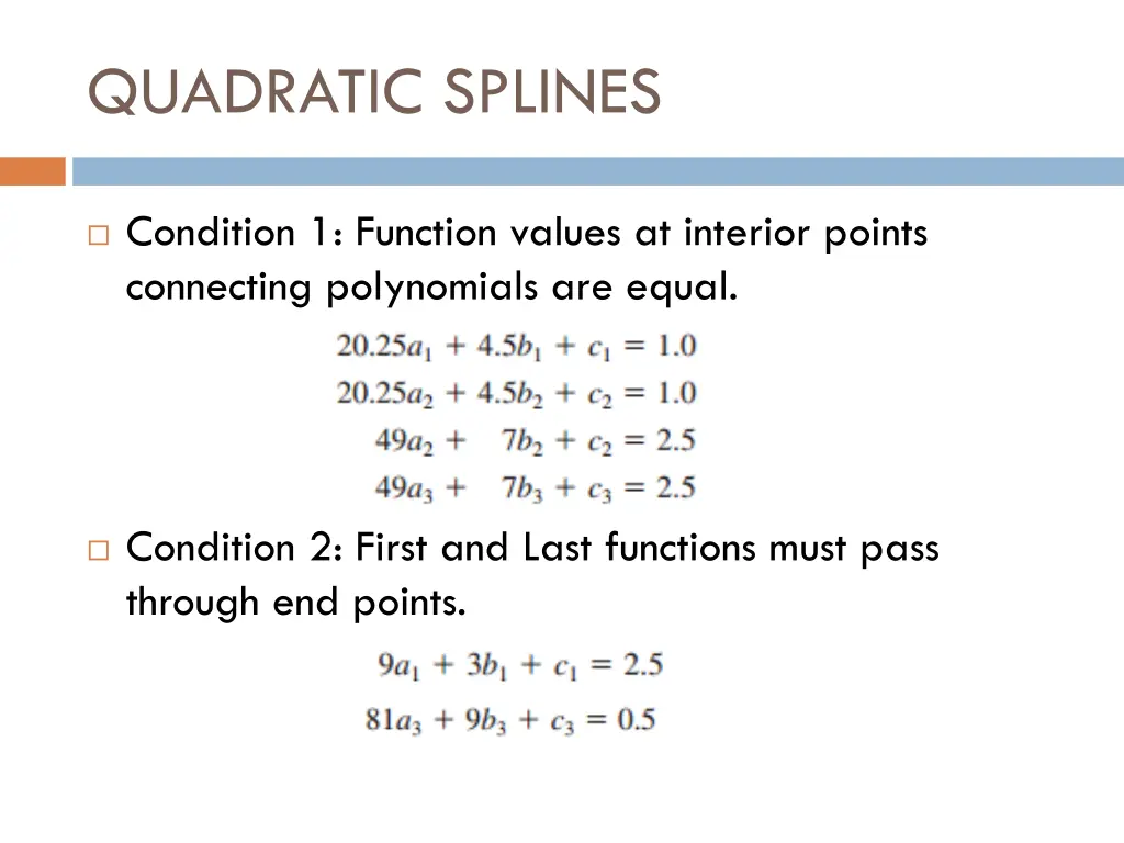 quadratic splines 3