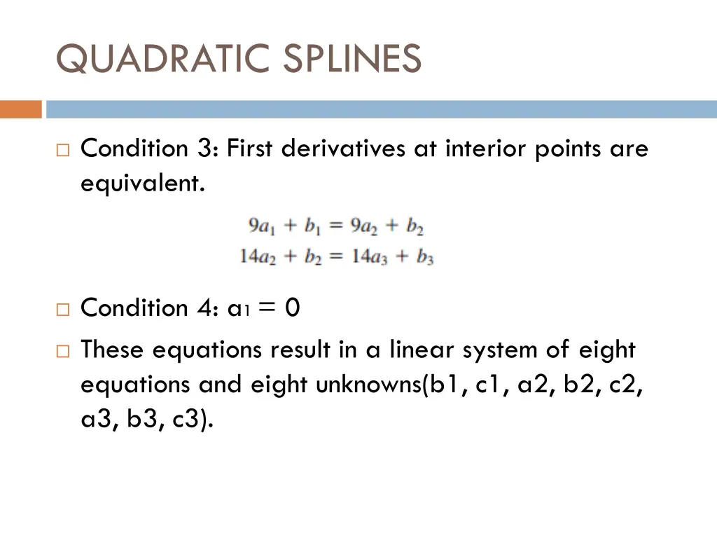 quadratic splines 4