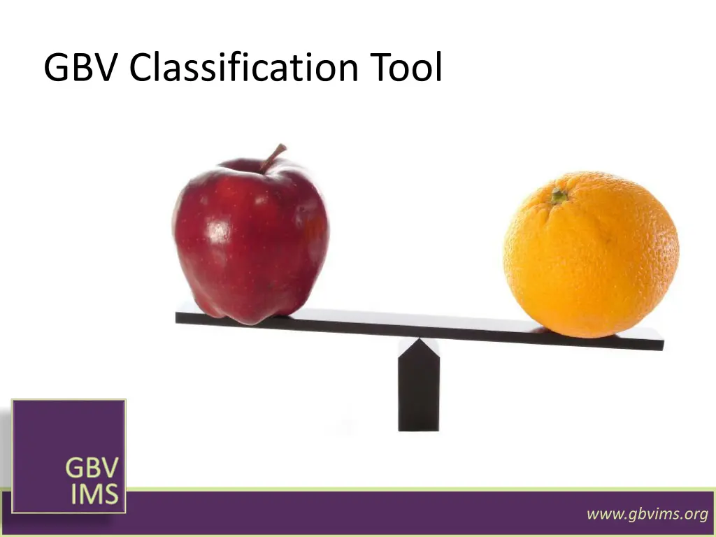 gbv classification tool