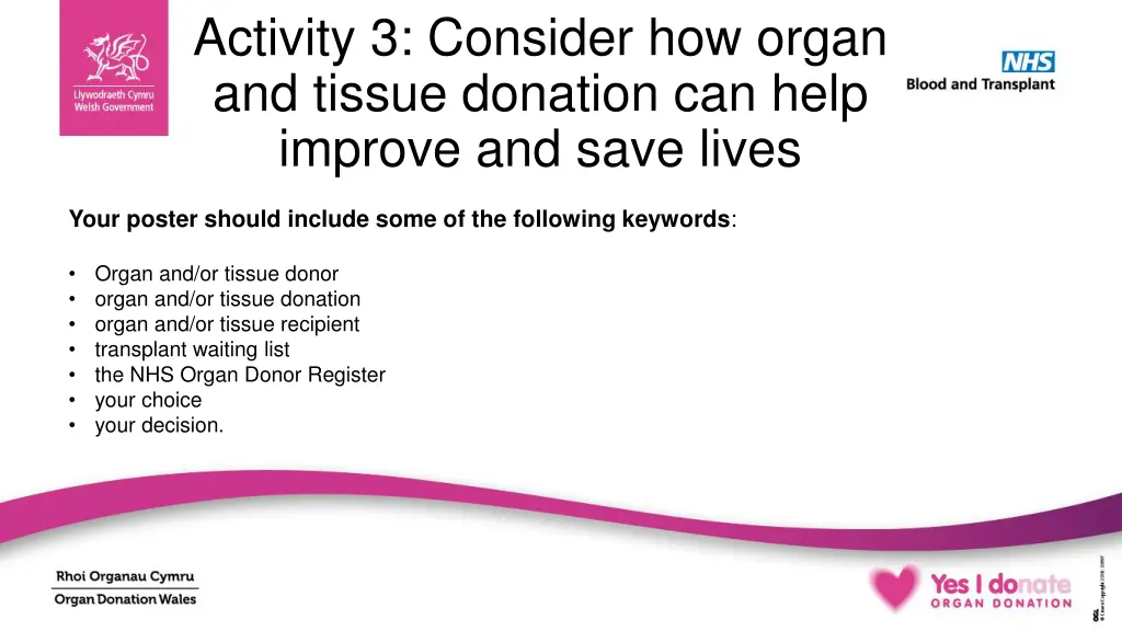 activity 3 consider how organ and tissue donation