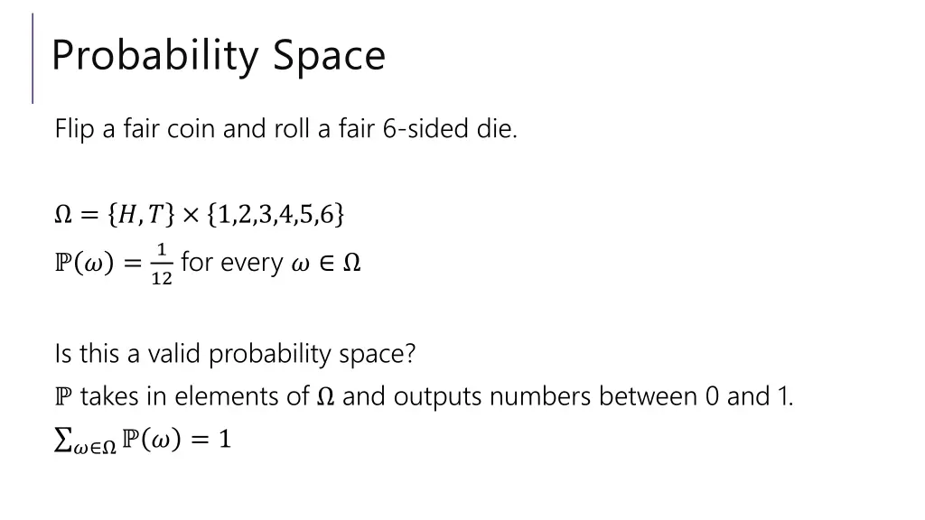 probability space 1