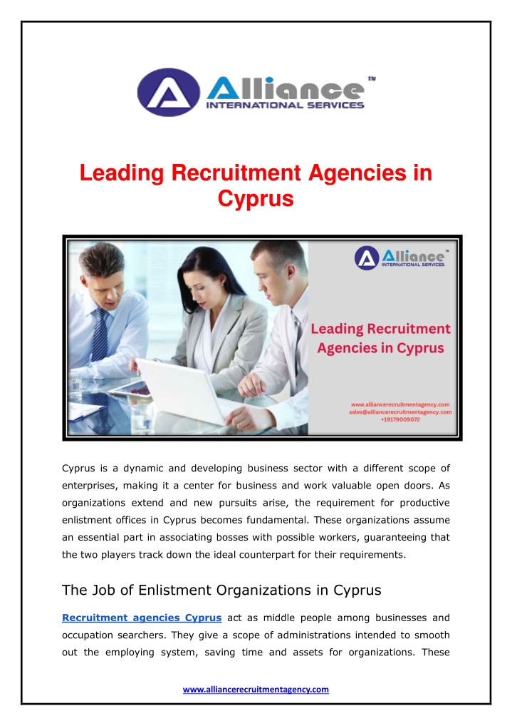 leading recruitment agencies in cyprus