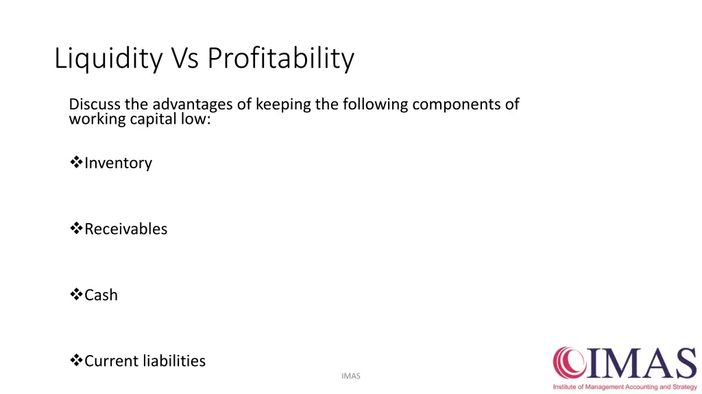 liquidity vs profitability 1