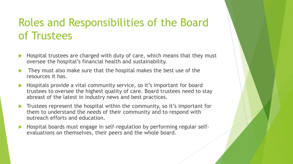 roles and responsibilities of the board 2