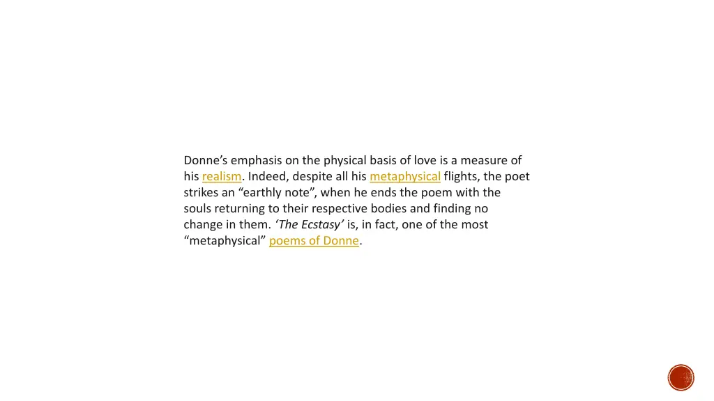 donne s emphasis on the physical basis of love