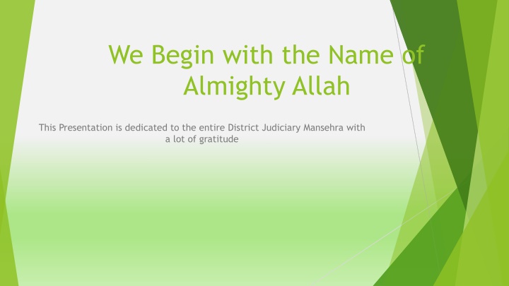 we begin with the name of almighty allah