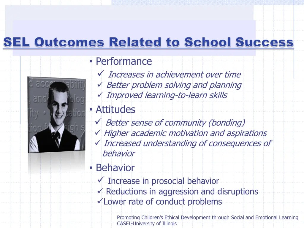 sel outcomes related to school success