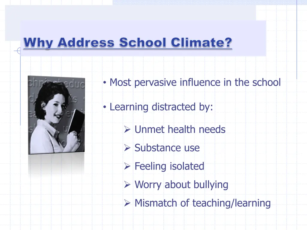 why address school climate