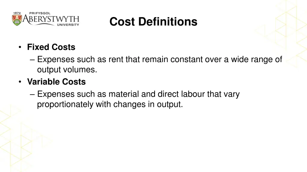 cost definitions