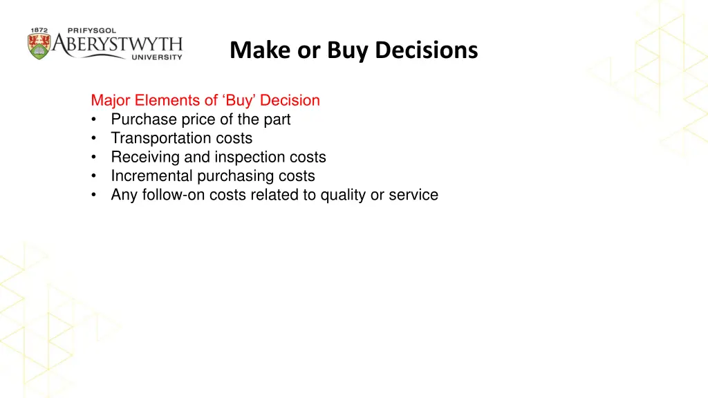 make or buy decisions 3