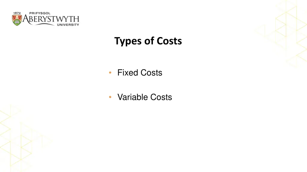 types of costs