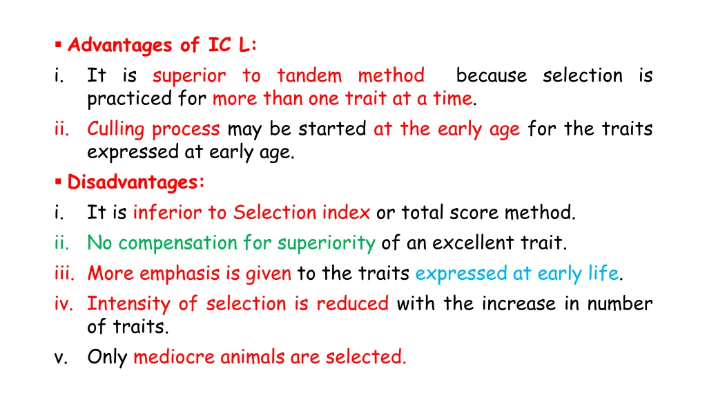 advantages of ic l i it is superior to tandem