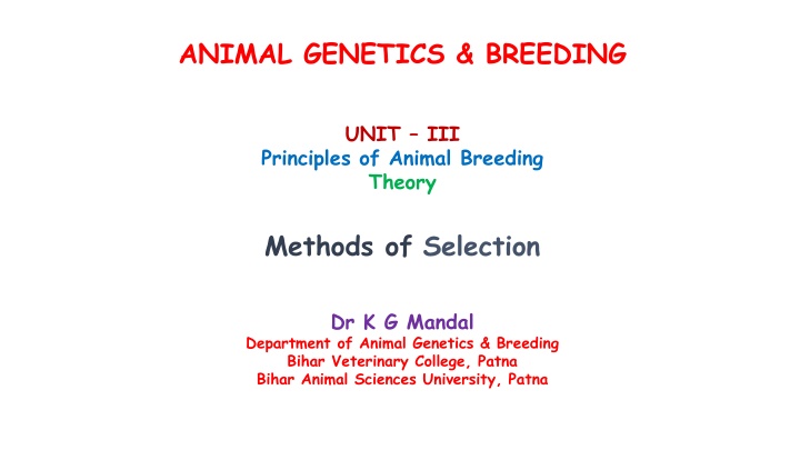 animal genetics breeding