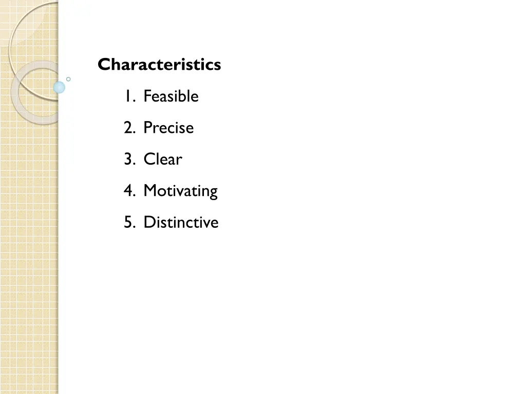 characteristics 1