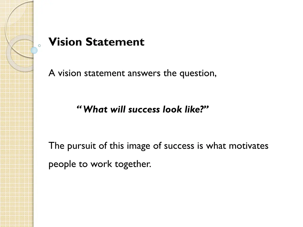 vision statement