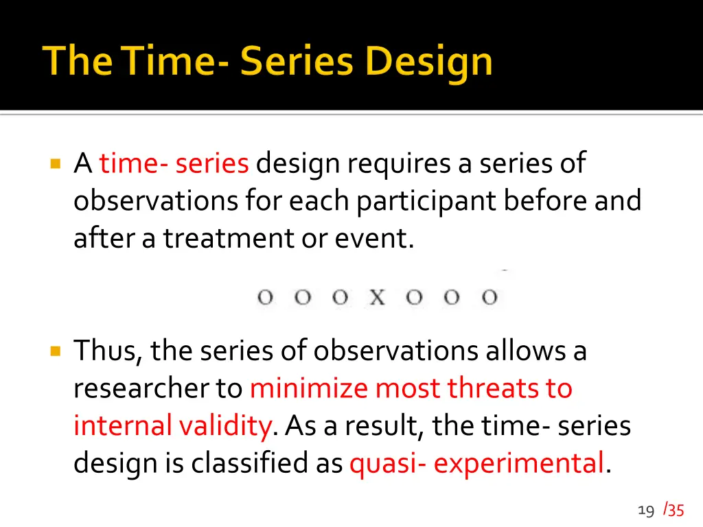 a time series design requires a series