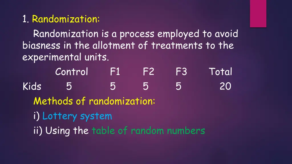 1 randomization randomization is a process