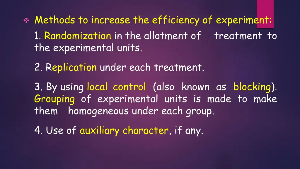 methods to increase the efficiency of experiment